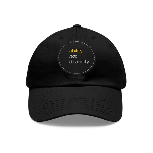Ability Not Disability | Hat Leather Patch